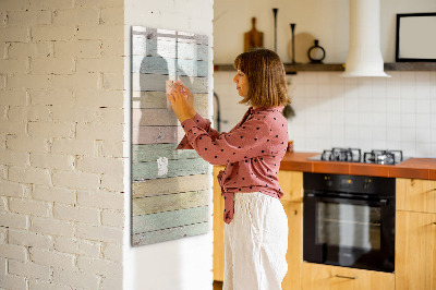 Magnetic dry erase board Stylish board for photos and notes
