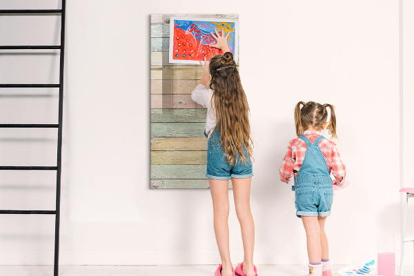 Magnetic dry erase board Stylish board for photos and notes