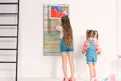 Magnetic dry erase board Stylish board for photos and notes