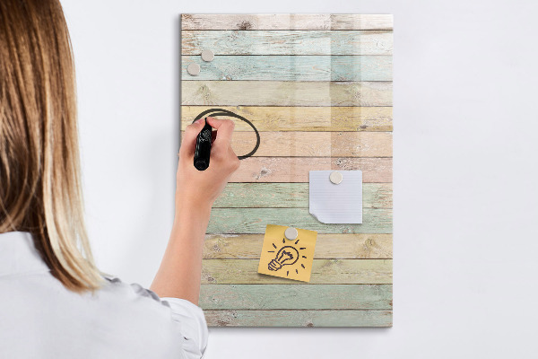 Magnetic dry erase board Stylish board for photos and notes