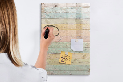 Magnetic dry erase board Stylish board for photos and notes