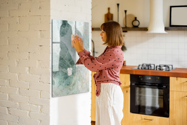 Dry erase board magnetic Magnetic board for photos and notes