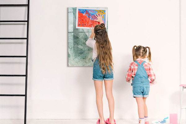 Dry erase board magnetic Magnetic board for photos and notes