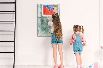 Dry erase board magnetic Magnetic board for photos and notes