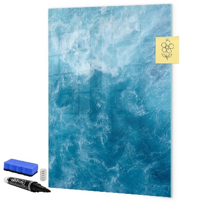 Magnetic dry erase board A colorful board for notes and photos
