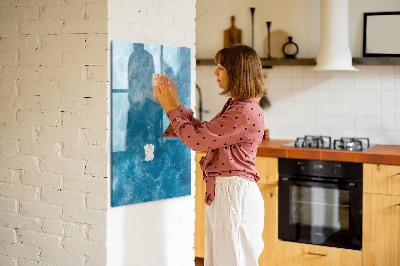 Magnetic dry erase board A colorful board for notes and photos