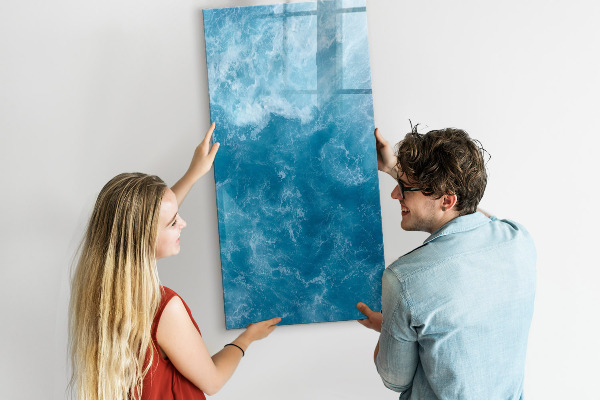 Magnetic dry erase board A colorful board for notes and photos