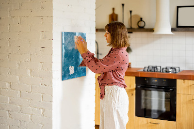 Magnetic dry erase board A colorful board for notes and photos