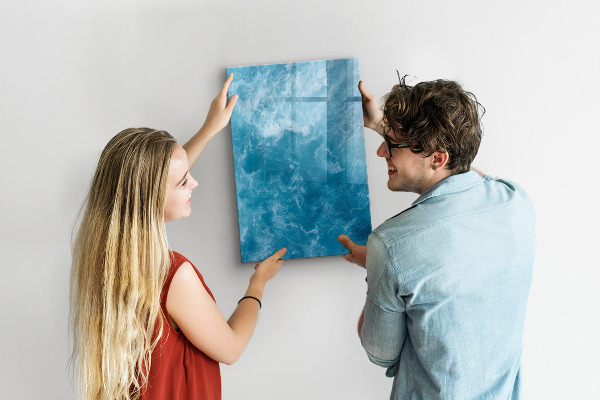 Magnetic dry erase board A colorful board for notes and photos
