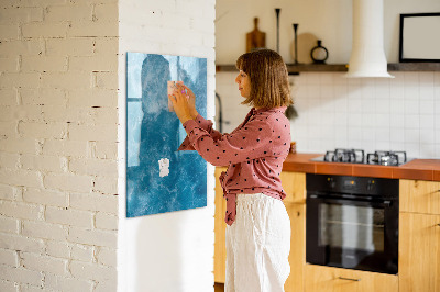 Magnetic dry erase board A colorful board for notes and photos