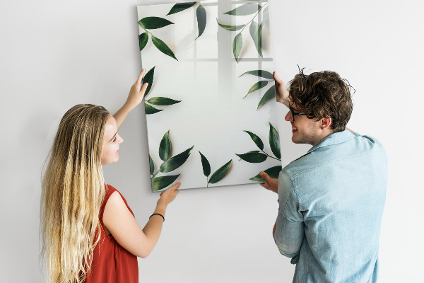 Dry erase board magnetic Green board for photos and notes