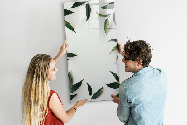Dry erase board magnetic Green board for photos and notes