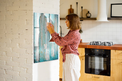 Magnetic dry erase board A colorful board for photos and notes