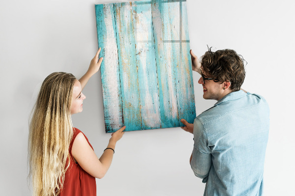 Magnetic dry erase board A colorful board for photos and notes