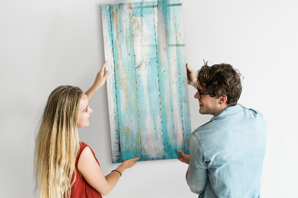 Magnetic dry erase board A colorful board for photos and notes