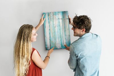 Magnetic dry erase board A colorful board for photos and notes