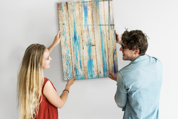 Dry erase board magnetic Stylish board for photos and notes