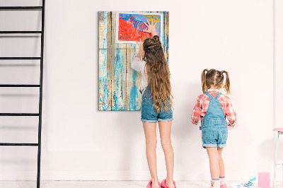 Dry erase board magnetic Stylish board for photos and notes