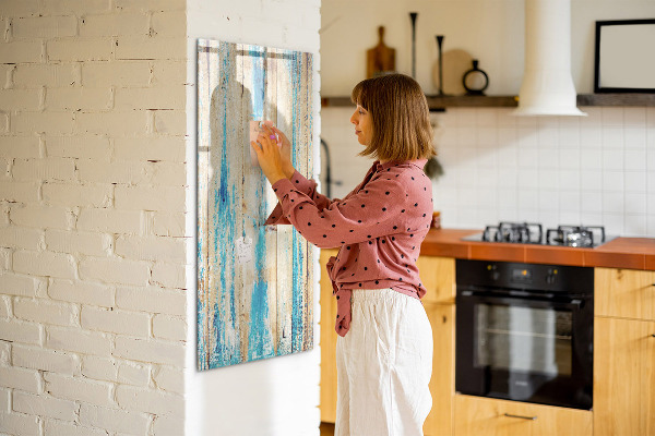 Dry erase board magnetic Stylish board for photos and notes