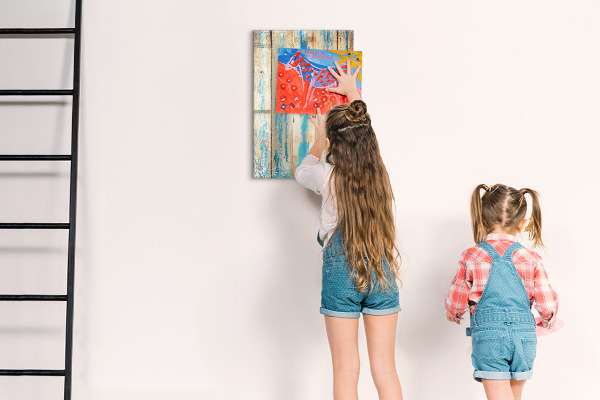 Dry erase board magnetic Stylish board for photos and notes