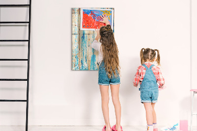 Dry erase board magnetic Stylish board for photos and notes