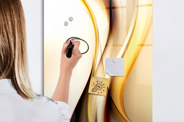 Magnetic dry erase board A colorful board for notes and photos