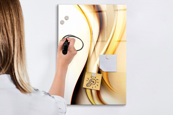 Magnetic dry erase board A colorful board for notes and photos