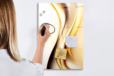Magnetic dry erase board A colorful board for notes and photos