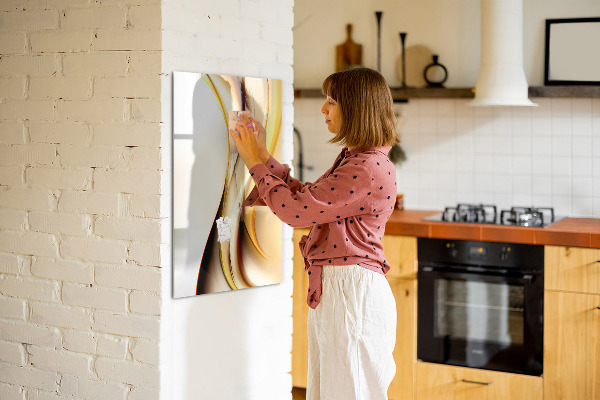 Magnetic dry erase board A colorful board for notes and photos