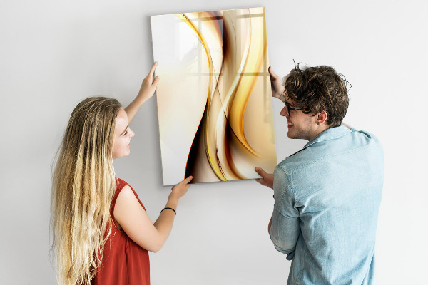 Magnetic dry erase board A colorful board for notes and photos