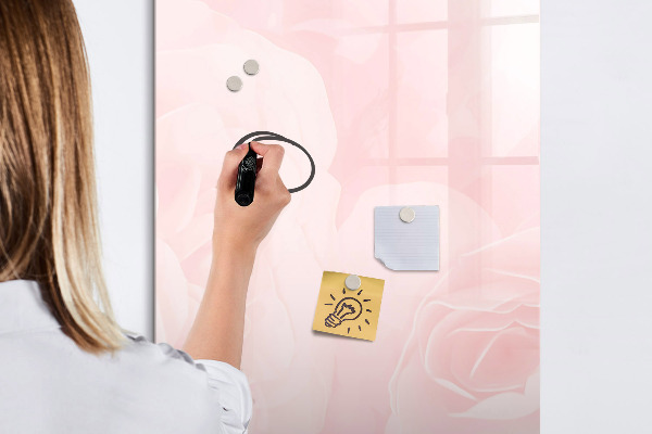 Dry erase board magnetic Stylish board for photos and notes