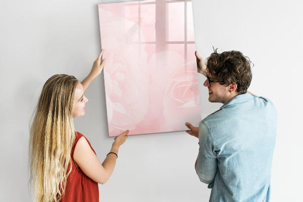 Dry erase board magnetic Stylish board for photos and notes