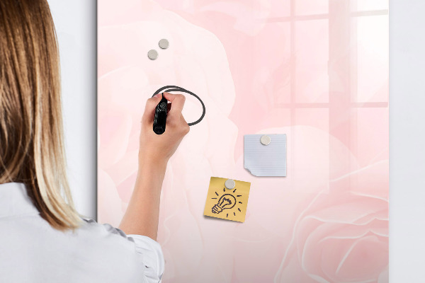 Dry erase board magnetic Stylish board for photos and notes