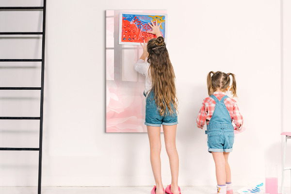 Dry erase board magnetic Stylish board for photos and notes