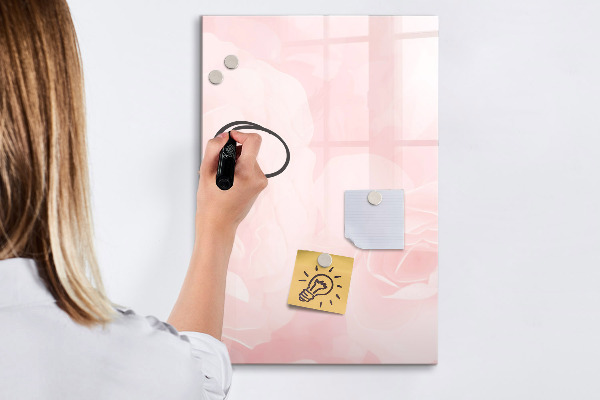 Dry erase board magnetic Stylish board for photos and notes
