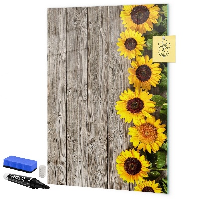 Dry erase board magnetic Creative flower and photo board