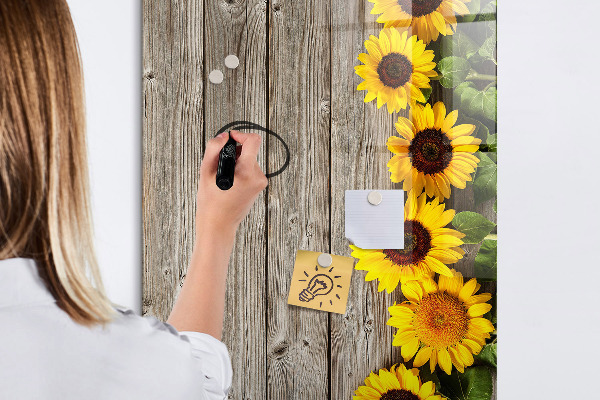 Dry erase board magnetic Creative flower and photo board