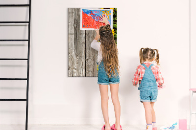Dry erase board magnetic Creative flower and photo board