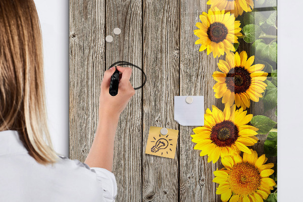 Dry erase board magnetic Creative flower and photo board