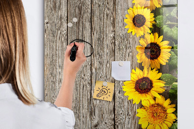 Dry erase board magnetic Creative flower and photo board