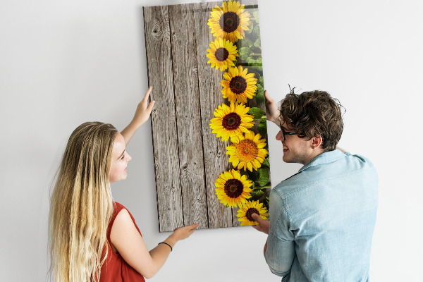 Dry erase board magnetic Creative flower and photo board