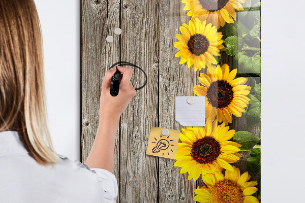 Dry erase board magnetic Creative flower and photo board