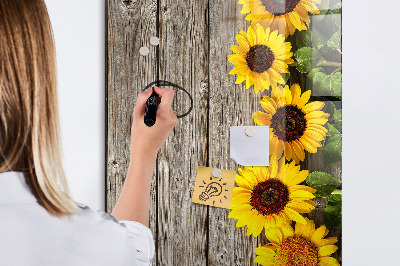 Dry erase board magnetic Creative flower and photo board