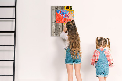 Dry erase board magnetic Creative flower and photo board