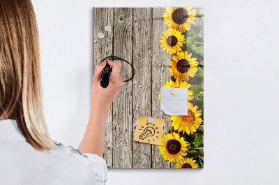 Dry erase board magnetic Creative flower and photo board