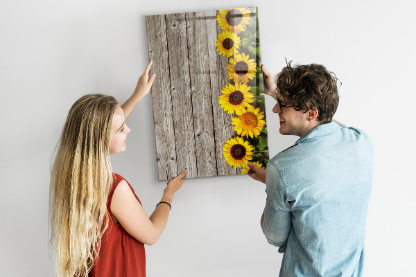 Dry erase board magnetic Creative flower and photo board