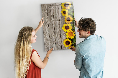 Dry erase board magnetic Creative flower and photo board