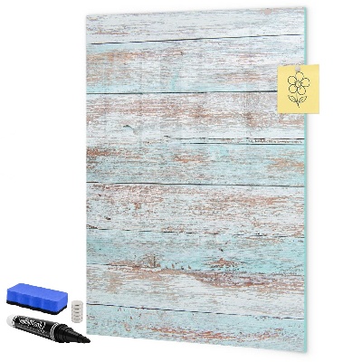 Magnetic dry erase board Decorative photo board in a rustic style