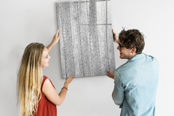 Dry erase board magnetic Stylish board for photos and notes