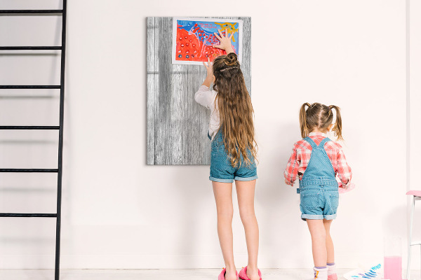 Dry erase board magnetic Stylish board for photos and notes
